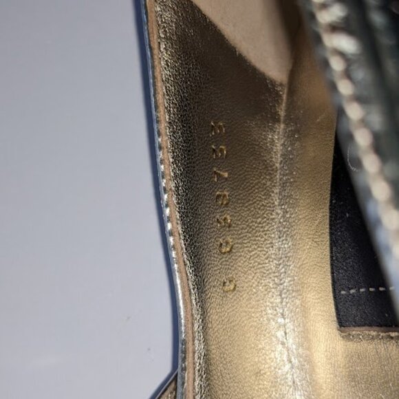 Chanel Light Gold Leather Heels (36.5) - Picture 6 of 12